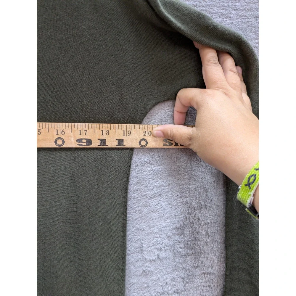 Minimalist Knit Sweater Women Small Olive Green Michael Kors Long Sleeve Top